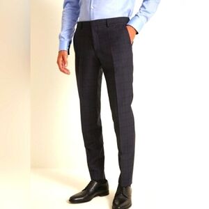 HUGO Boss Men's "Sharp US" Wool Flat Front Dress Pants, Size 34R